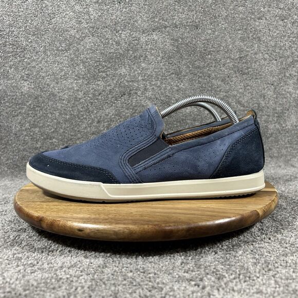 Ecco Collin 2.0 Mens Size 9 Blue Nubuck Perf Comfy Casual Loafers Slip On Shoes main image 10